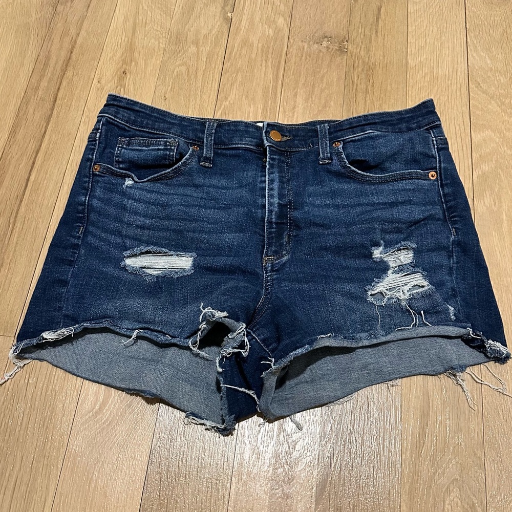 Distressed Jean Shorts